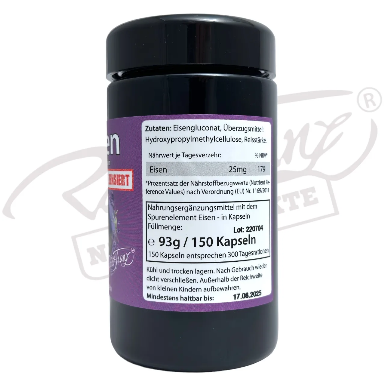 Eisen 25mg Kapseln – Bild 3