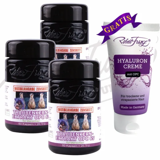 3 x OPC 65 Kapseln+gratis OPC-Creme