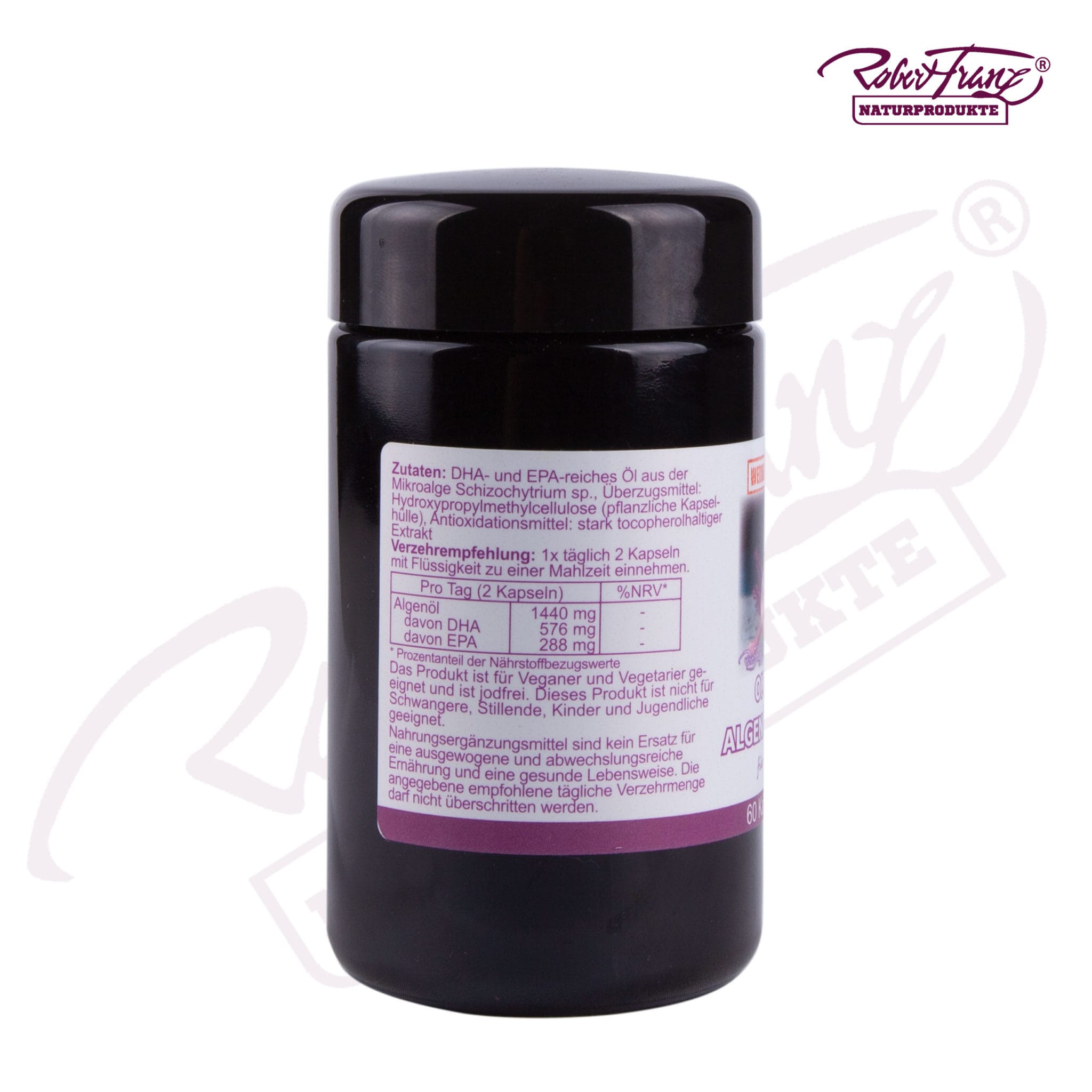 Robert franz Omega 3 Algenöl Kapseln 100 Qualität & Reinheit